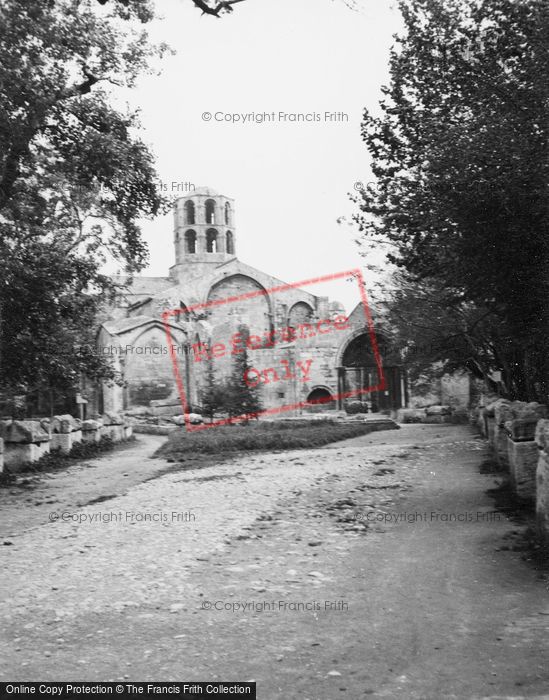 Photo of Arles, St Honoratus Church, Les Alyscamps 1939