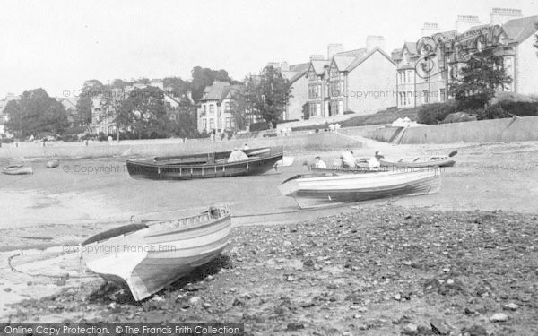 Photo of Arnside, Boats On The Beach 1894