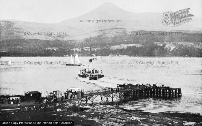 Photo of Arran, Brodick Pier And Goatfell c.1895