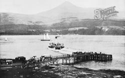 Arran, Brodick Pier And Goatfell c.1895, Isle Of Arran