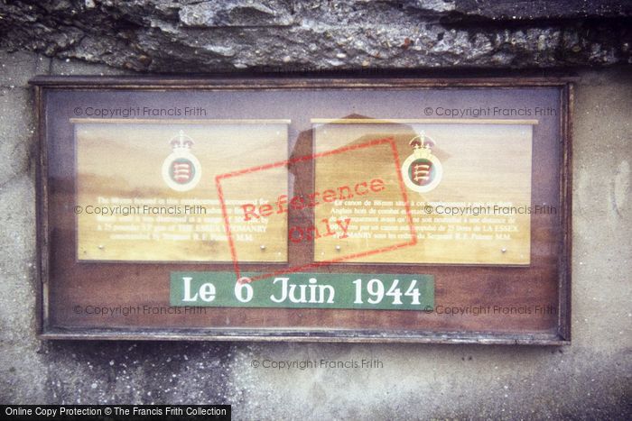 Photo of Arromanches Les Bains, Asnelles, Memorial To Essex Yeomanry 1983