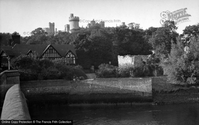 Photo of Arundel, Castle From The Bridge c.1952
