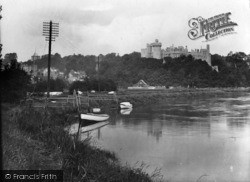 Castle From The River Arun 1928, Arundel