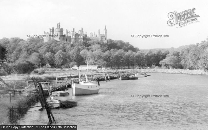 Photo of Arundel, Castle From The River Arun c.1960