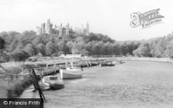 Castle From The River Arun c.1960, Arundel