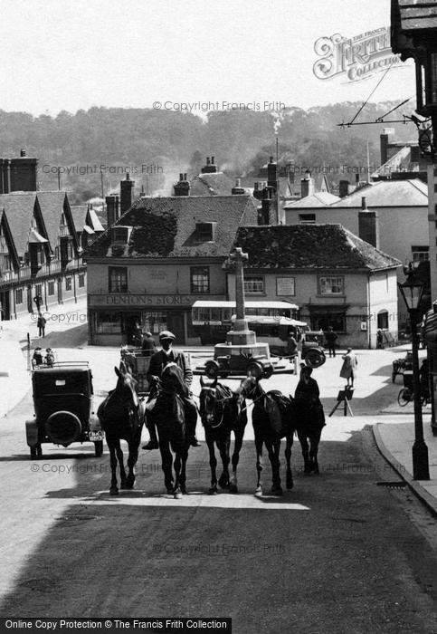 Photo of Arundel, Horses In The High Street 1923