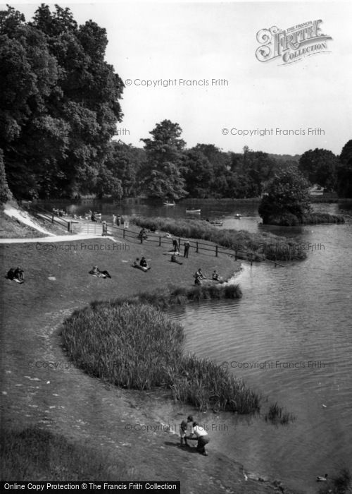 Photo of Arundel, Swanbourne Lake c.1955