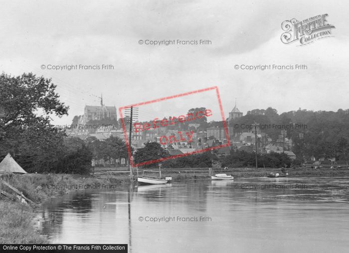 Photo of Arundel, Town From The River Arun 1928