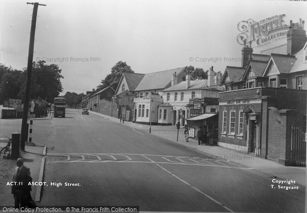 Photo of Ascot, High Street c.1955