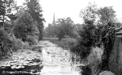 River Wreak And The Church c.1955, Asfordby