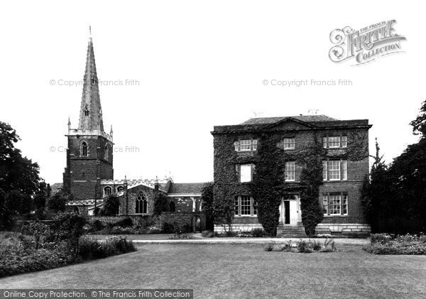 Photo of Asfordby, the Church and Rectory c1955