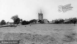 St Nicholas' Church From Moat Farm c.1965, Ash