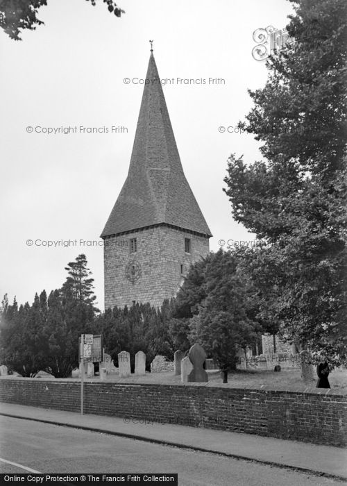 Photo of Ash, St Peter's Church 1954