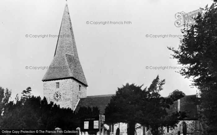 Photo of Ash, St Peter's Church 1955