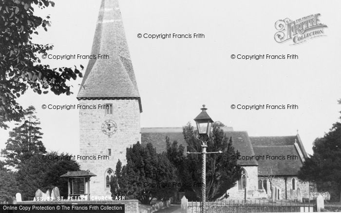Photo of Ash, St Peter's Church c.1950