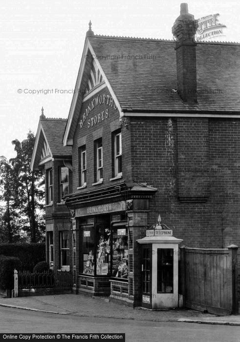 Photo of Ash Vale, Brinkworth's Stores 1932