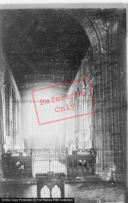 Photo of Ashbourne, Church Interior, The Choir East 1886