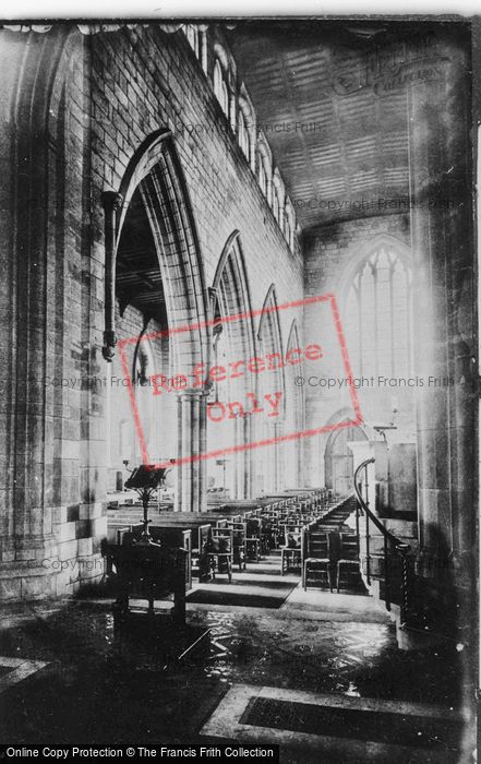 Photo of Ashbourne, Church Interior, The Nave 1886