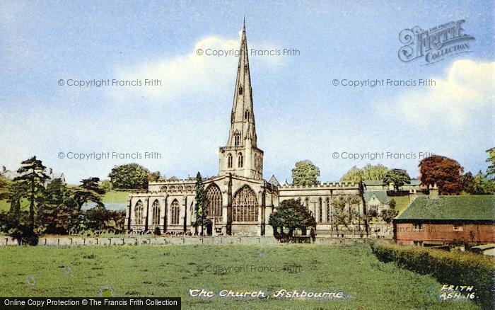 Photo of Ashbourne, St Oswald's Church c.1955