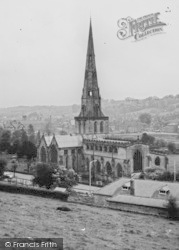 St Oswald's Church c.1960, Ashbourne