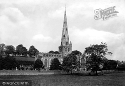 St Oswald's Church From The South West 1896, Ashbourne