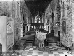 Church Interior 1927, Ashburton