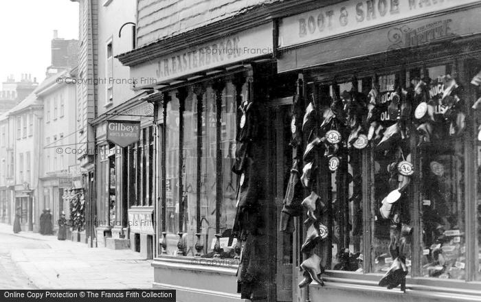 Photo of Ashburton, Easterbrook's Boot & Shoe Warehouse, East Street 1913