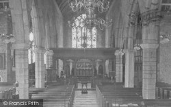 St Andrew's Parish Church Interior 1931, Ashburton