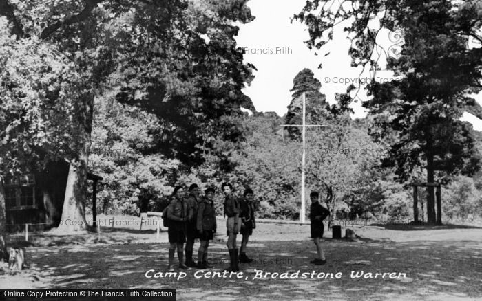 Photo of Ashdown Forest, Broadstone Warren, Camp Centre c.1955
