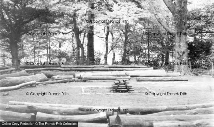 Photo of Ashdown Forest, Camp Fire Circle, Broadstone Warren c.1955