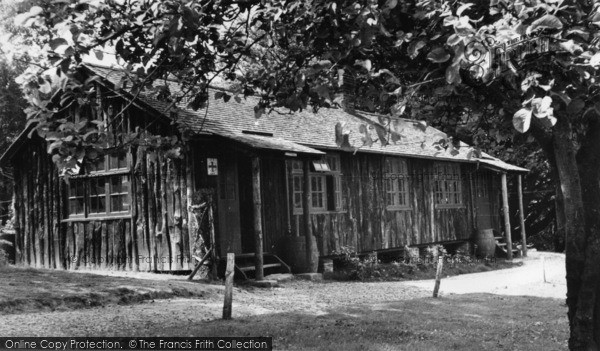 Photo of Ashdown Forest, Log Cabin, Broadstone Warren c.1955