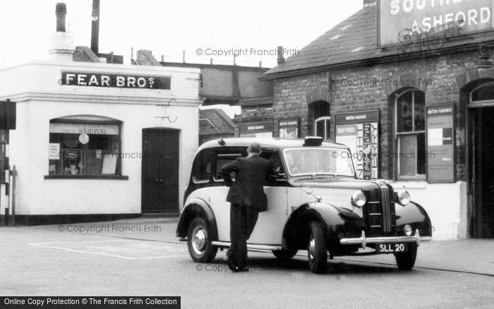 Photo of Ashford, A Station Taxi 1962