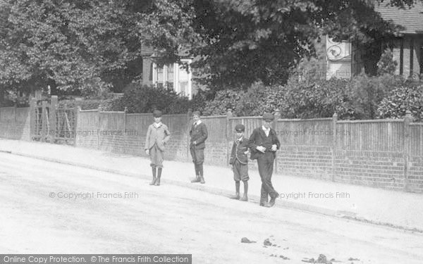 Photo of Ashford, Boys In Elwick Road 1901