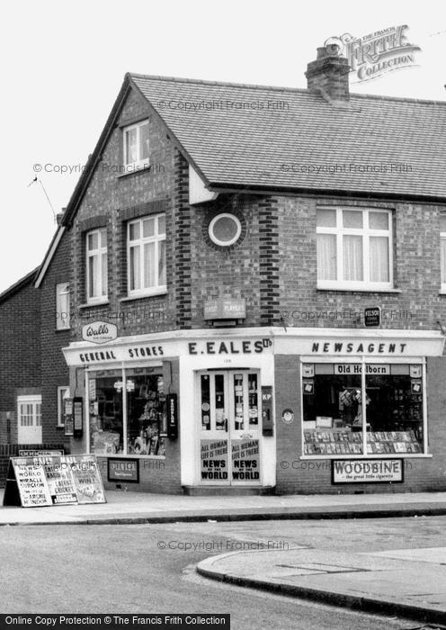 Photo of Ashford, Eales' Shop, Chesterfield Road 1962