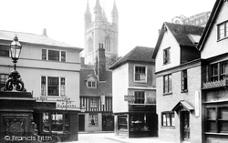 High Street And St Mary's Church 1901, Ashford
