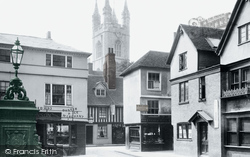 High Street And St Mary's Church 1901, Ashford