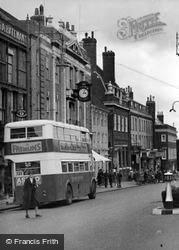 High Street, Double-Decker Bus c.1950, Ashford