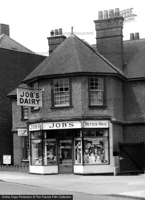 Photo of Ashford, Job's Dairy, Church Road 1954