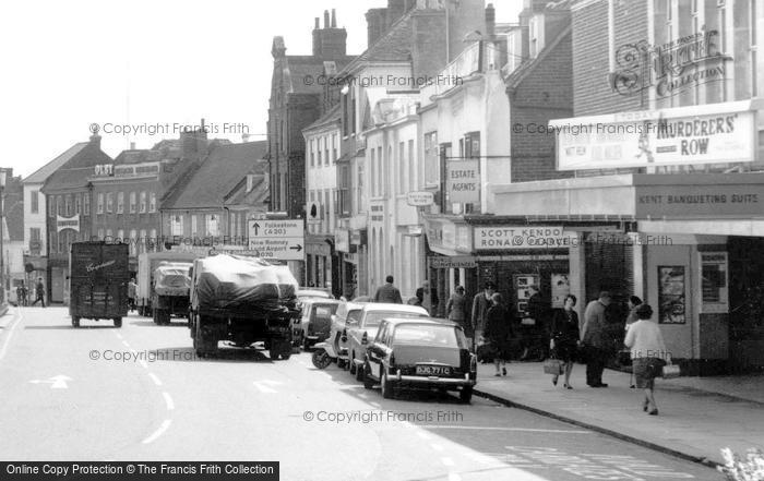 Photo of Ashford, Lower High Street, Cinema And Shops c.1965