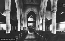 Parish Church Interior 1928, Ashford