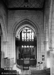 St Mary's Church Interior c.1950, Ashford