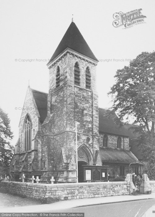 Photo of Ashford, St Matthew's Church 1954