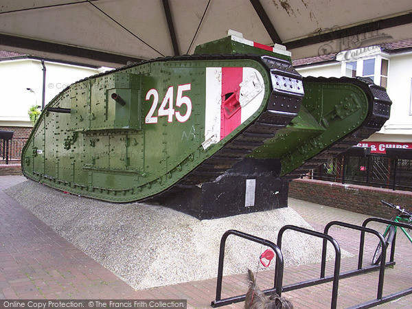 Photo of Ashford, the Great War Tank in St George's Square 2004