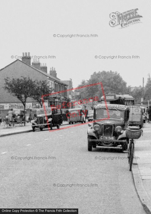 Photo of Ashford, Traffic In Church Road 1954