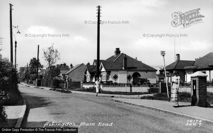 Photo of Ashingdon, Main Road c.1955