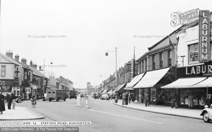 Photo of Ashington, Station Road c.1955