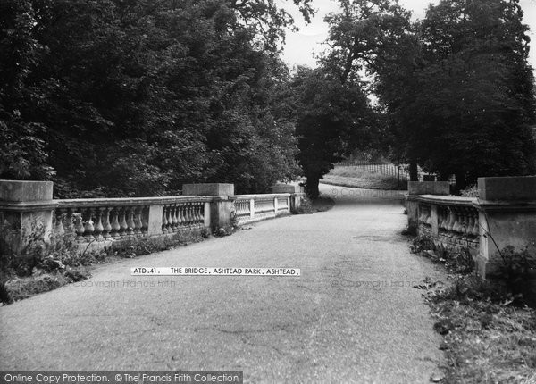 Photo of Ashtead, Park, The Bridge c.1955