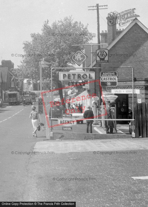 Photo of Ashtead, Petrol Station, The Street 1961