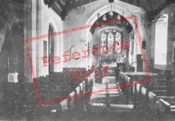 St Giles' Church Interior 1908, Ashtead