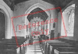 St Giles' Church Interior 1908, Ashtead